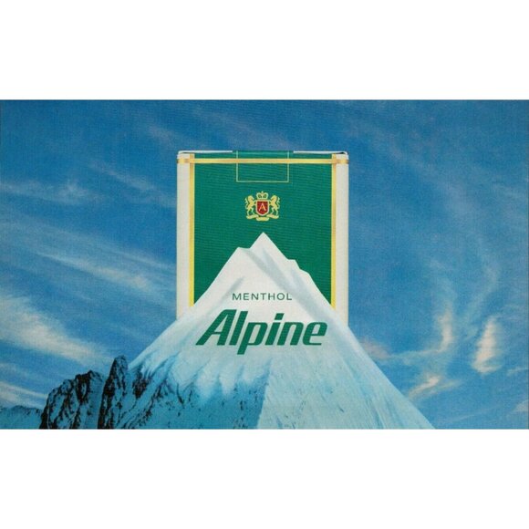 1989 Alpine Menthol Cigarettes Vintage Print Ad (L9) - Picture 2 of 3
